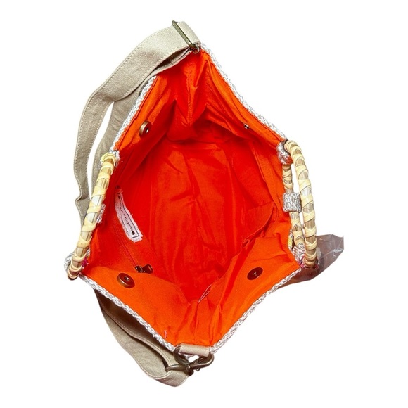 American & Beyond Stripe Bahama Breeze Tote Bag NWT - Picture 6 of 8